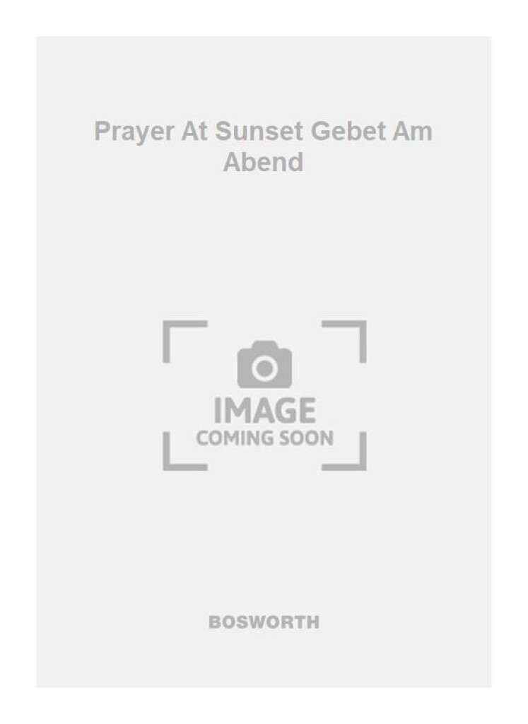 Prayer At Sunset Gebet Am Abend